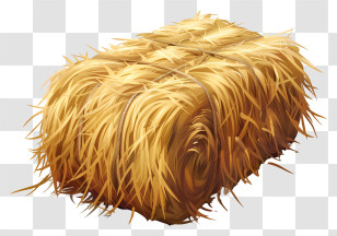 Bale Of Hay - Golden Bale Of Hay For Farming And Livestock Transparent PNG