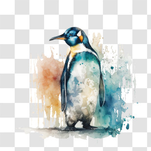 World Penguin Day
 - Watercolor Penguin Illustration Transparent PNG