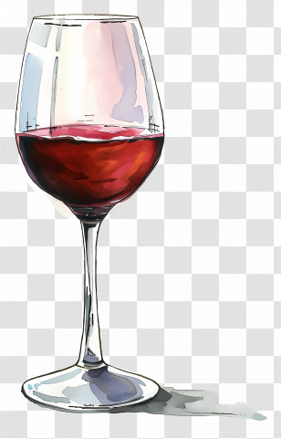 Red Wine - Glass Of Red Wine Illustration Transparent PNG
