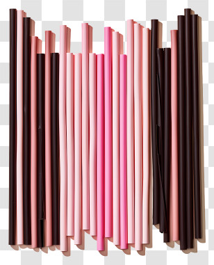 Drinking Straws - Colorful Plastic Drinking Straws Transparent PNG