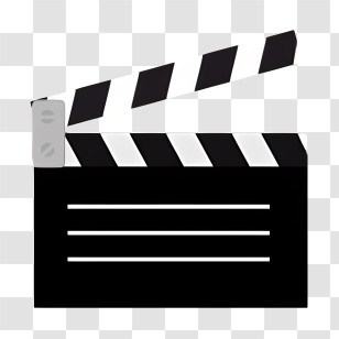 Movie Logo - Classic Movie Clapboard For Film Production Transparent PNG