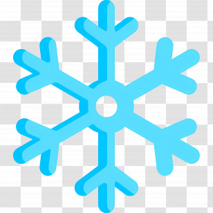 Snowflake - Blue Snowflake Icon For Winter Themes Transparent PNG