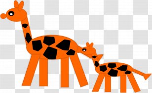 Giraffe Animal Mammal Fauna Wildlife Transparent PNG