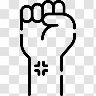 Fist Hand - Raised Fist Symbol Transparent PNG