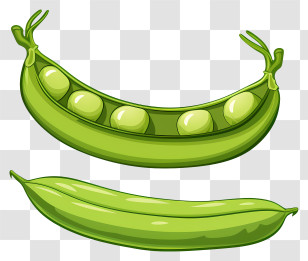 Green Peas Pod - Fresh Green Pea Pods For Healthy Eating Transparent PNG