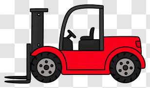 Forklift Truck - Turquoise Forklift For Lifting Transparent PNG
