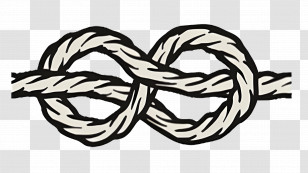 Sailors Knot - Illustration Of A Rope Knot Transparent PNG