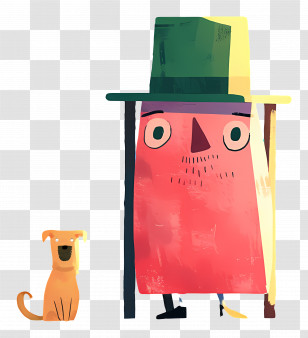 Bus Stop - Abstract Person With Dog Transparent PNG