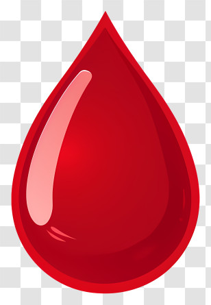 Drop Of Blood - Red Liquid Drop Symbolic Illustration Transparent PNG