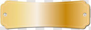 Gold Logo Plate - Material - Product Design Transparent PNG