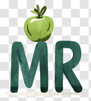 Mr Apple Logo - MR Green Apple Logo Transparent PNG