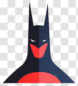 Batman - Black And Red Superhero Transparent PNG