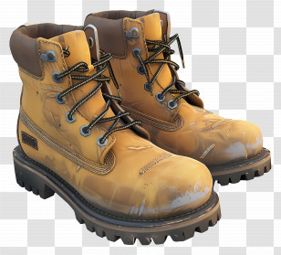 Boots - Rugged Brown Work Boots For Outdoor Use Transparent PNG