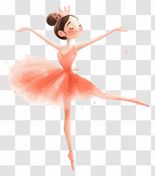 Ballet - Ballet Dancer In Pink Tutu Performing Gracefully Transparent PNG