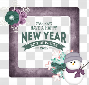 Happy New Year 2022 2022 New Year 2022 Transparent PNG