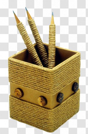 Paper Brush Pot Pencil Case Creativity - Pen - Creative Holder Transparent PNG