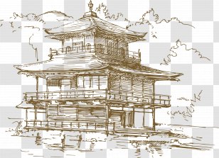 Nara Kyoto Japanese Pagoda Temple Chinese - Structure - Hand-painted Artwork Ancient Tower Transparent PNG