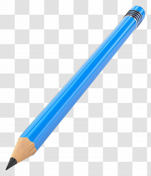3d Pencil - Blue Pencil Illustration Transparent PNG