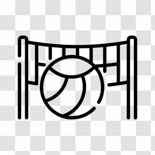 Volleyball - Volleyball Net Icon Transparent PNG