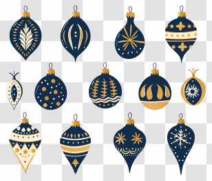 Christmas Balls - Festive Christmas Ornaments For Decoration Transparent PNG
