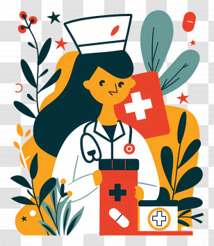 Nurse - Healthcare Nurse Illustration Transparent PNG