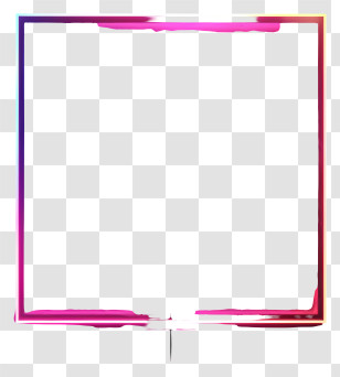 Neon Frame - Colorful Gradient Frame Transparent PNG