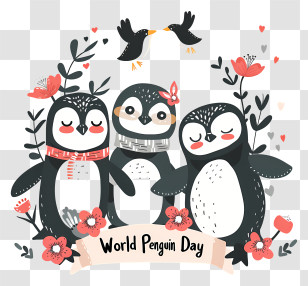 World Penguin Day - World Penguin Day Celebration Transparent PNG