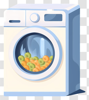 Washing Machine - Modern Washing Machine Illustration Transparent PNG