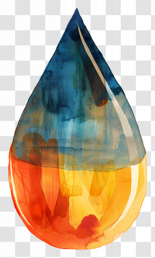 Oil Drop - Colorful Abstract Water Drop Transparent PNG
