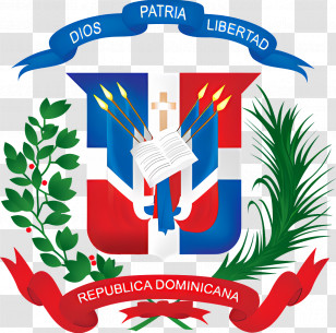 Escudo Dominicano Logo - Dominican Republic Coat Of Arms Transparent PNG
