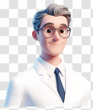 Man Scientist - Male Scientist In Lab Coat Transparent PNG