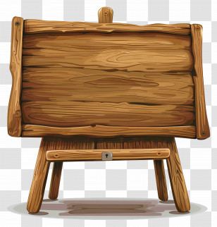 Presentation Board - Wooden Notice Board Illustration Transparent PNG