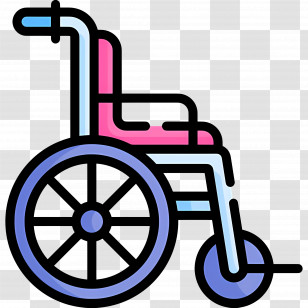 Wheelchair - Wheelchair Icon For Accessibility Awareness Transparent PNG