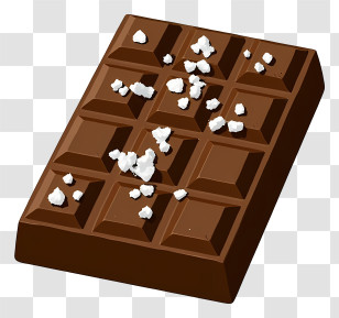 Chocolate Bar - Salted Dark Chocolate Bar Transparent PNG