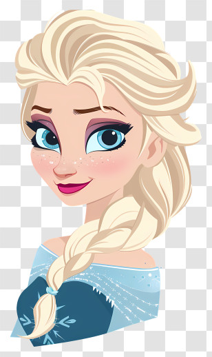 Frozen Elsa Princess - Cartoon Princess Character Illustration Transparent PNG