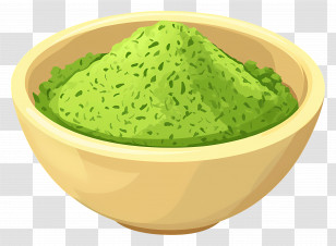 Matcha Powder - Green Seasoning Bowl Illustration Transparent PNG