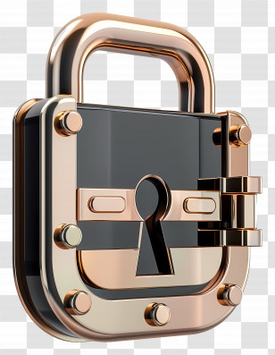 Lock - Shiny Metal Padlock For Security Transparent PNG