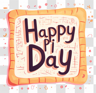 Happy Pi Day - Happy Pi Day Colorful Typography Transparent PNG