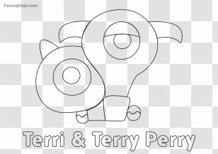 Disney Tsum Coloring Book Line Art Black And White - Heart - Daisy Transparent PNG