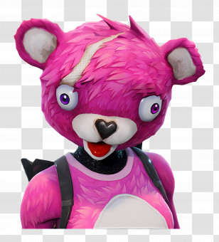 Fortnite - Pink Bear Character Transparent PNG
