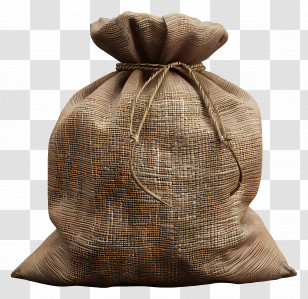 Burlap Sack - Eco-Friendly Jute Sack Transparent PNG