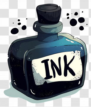 Ink Bottle - Ink Bottle For Writing Transparent PNG