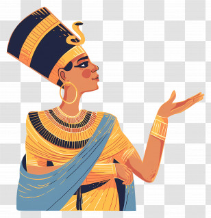 Egyptian Queen - Illustration Of Egyptian Queen Transparent PNG