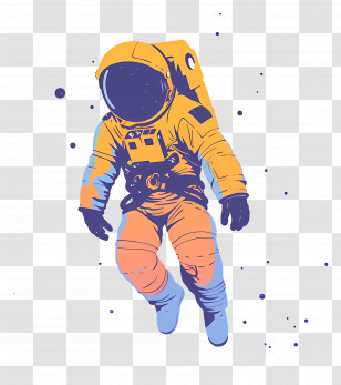 Floating Astronaut - Floating Astronaut In Outer Space Transparent PNG