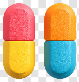 Medical Pills - Colorful Pills For Health And Treatment Transparent PNG