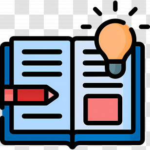 Open Book - Open Book With Light Bulb Icon For Education And Creativity Transparent PNG