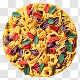 Pizza - Colorful Artistic Pasta Design Transparent PNG