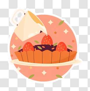 Taco - Strawberry Chocolate Cake Transparent PNG