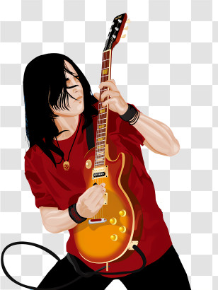 Music - Rock Guitarist Playing Music Transparent PNG