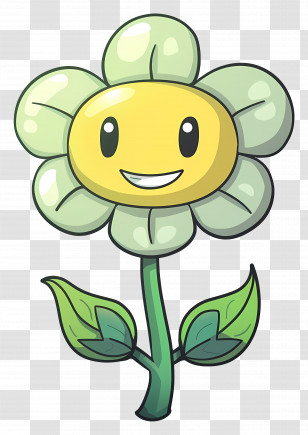 Cartoon Flower - Smiling Flower Cartoon Illustration Transparent PNG